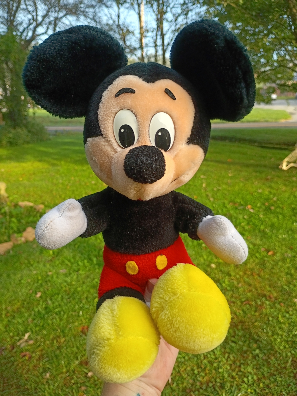 Vtg Disney Land Walt Disney World 12" Plush Mickey Mouse